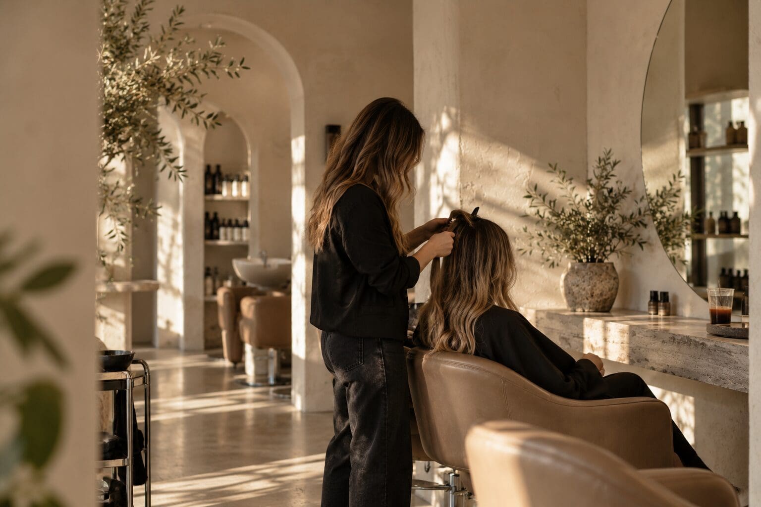 Hairstylist learning how to price salon services for profit